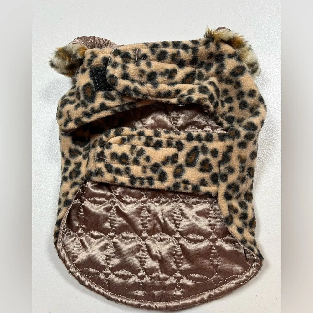 Top Paw Leopard Print Dog Coat